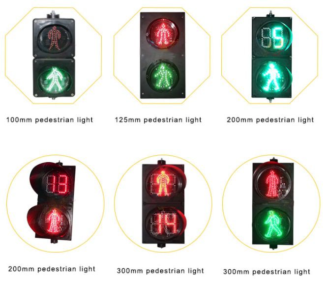 ไฟจราจร สี่แยก คนข้ามถนน นับถอยหลัง