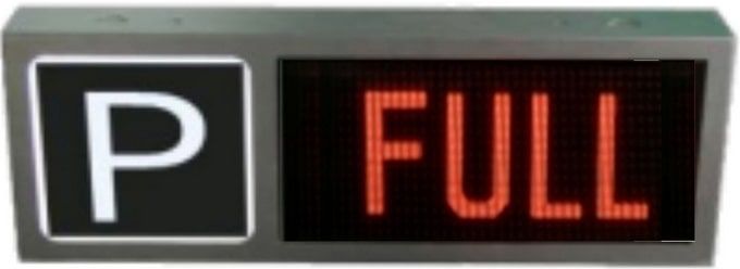 ป้าย full ระบบแนะนำช่องจอด