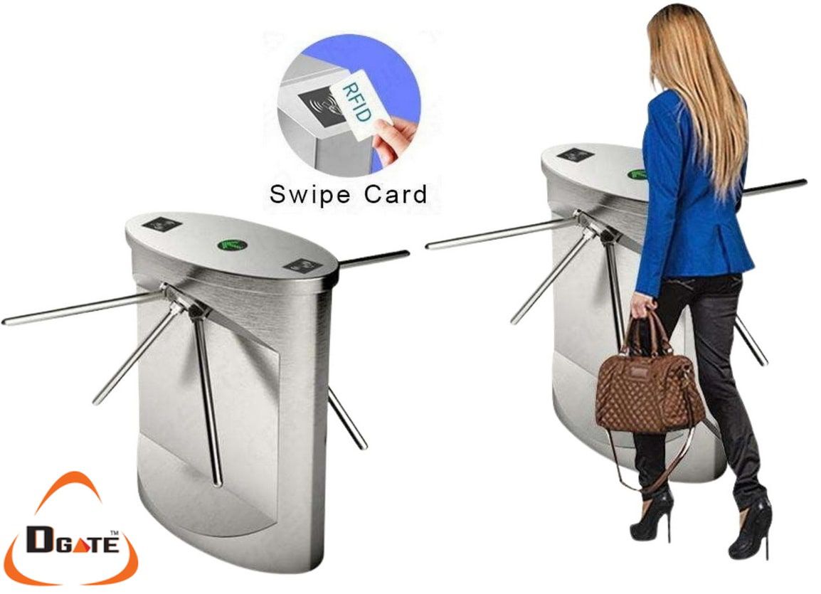 เครื่องกั้นสามขา คีย์การ์ด ทาบบัตร RFID