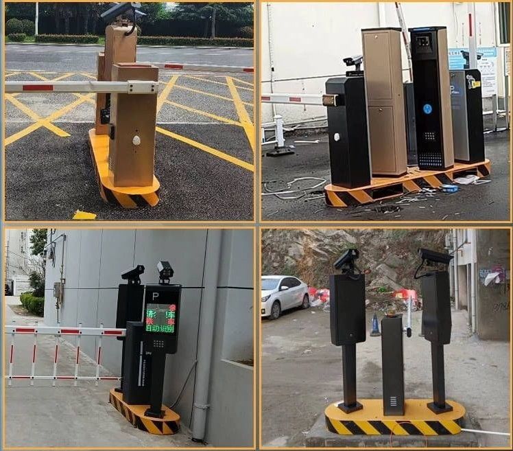 การติดตั้งเกาะกลางสำหรับไม้กั้นรถ