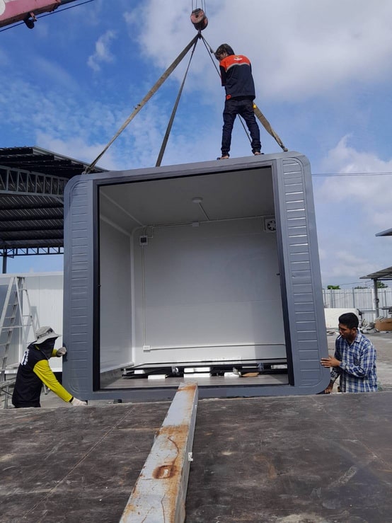 TEH-CH11-3025:ออฟฟิศ สำเร็จรูป โค้งแคปซูล 3*2.5