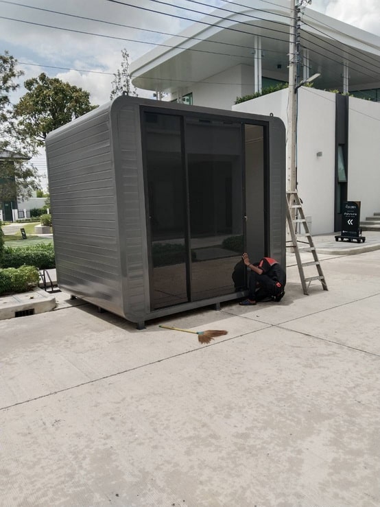 TEH-CH11-3025:ออฟฟิศ สำเร็จรูป โค้งแคปซูล 3*2.5