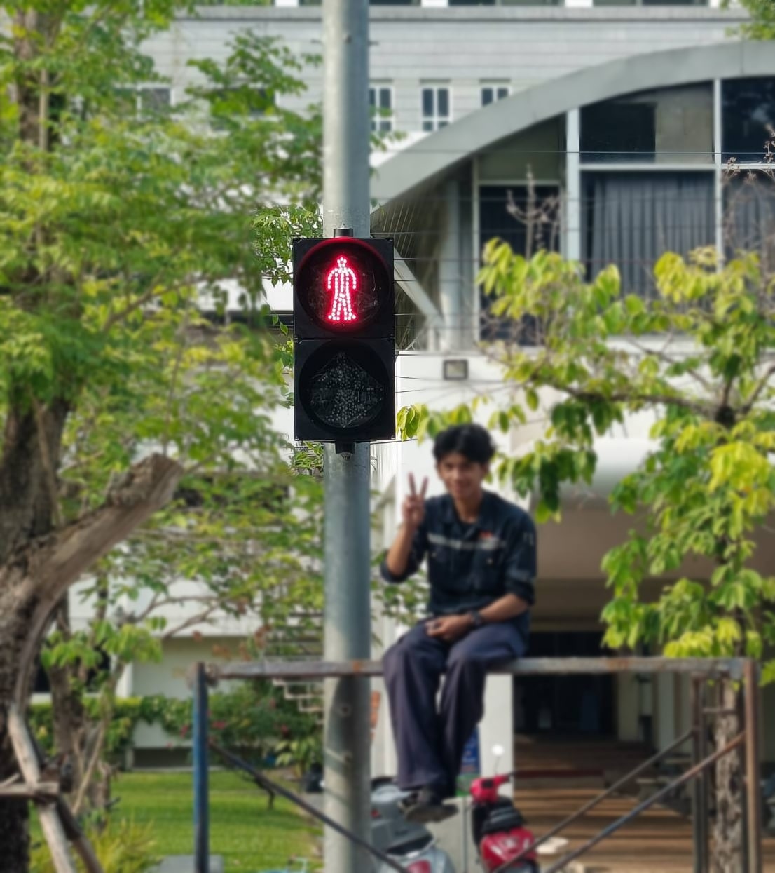 TE-TLRG01-PW:ไฟจราจร เขียวแดง รูปคนข้ามถนน