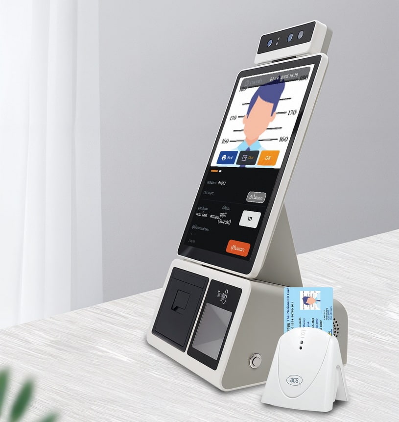 SW-VMS07:VMS POS เครื่องบันทึกผู้มาติดต่อ แบบตั้งโต๊ะ