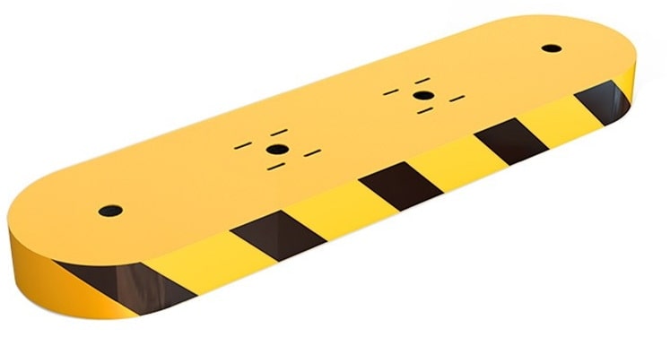 TE-SIL02:เกาะกลางสำเร็จรูป สำหรับติดตั้งไม้กั้นรถ ประตูกั้นคน