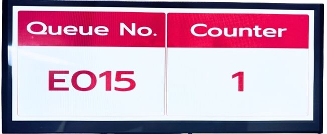 QS-DP07:จอแสดงผลคิว LCD Full color 12.3นิ้ว