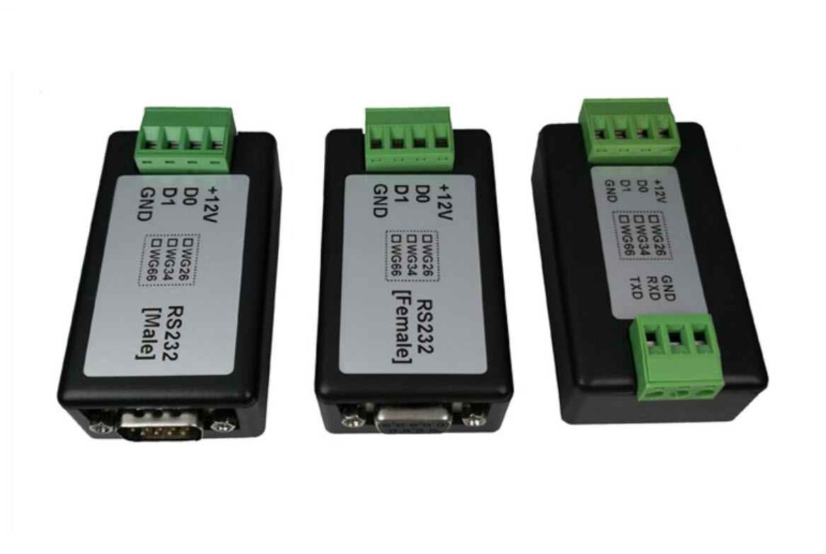 RM-WG<>RS232-2:Wiegand-RS232 DB9