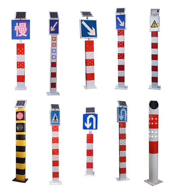 TE-STS2300-1:ป้ายจราจร กระพริบทั้งเสา