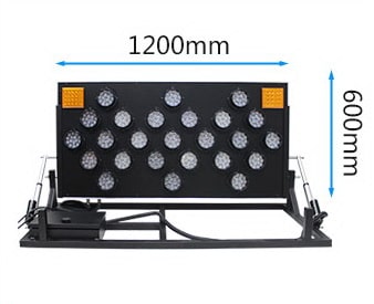TE-SNB09:ป้ายลูกศร ขาตั้งพับ 