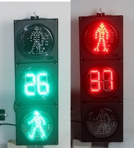 TE-TLRG02-PWTM:ไฟรูปคนข้ามถนน+counter