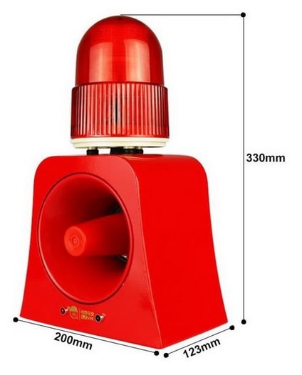 TE-SL14:เสียง+ไฟ สัญญาณเตือนภัย + รีโมท