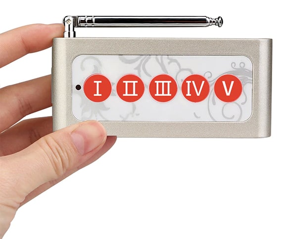 QS-WC24:ปุ่มเรียกพนักงาน  มีเสา Long Range