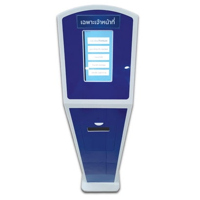 QS-QD01:ตู้กดคิวจอสัมผัส ตั้งพื้น Queue Dispenser Smart Q