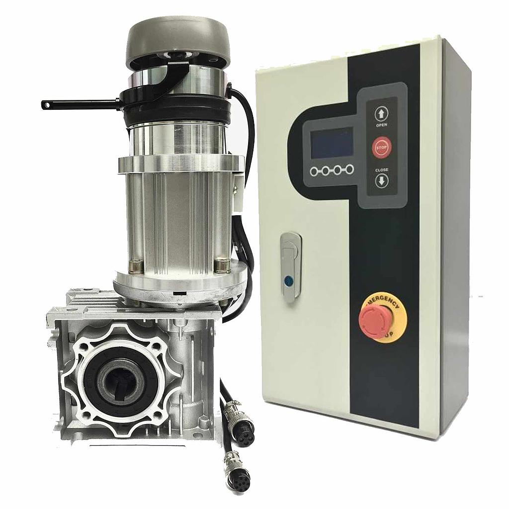 อะไหล่ ชุดควบคุมและมอเตอร์ ประตูม้วนผ้าใบ pvc Motor and Control,0.75KW 220V