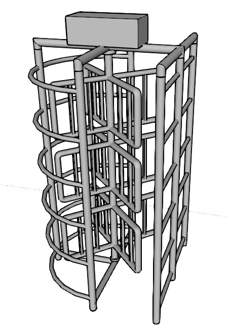 TS-FHT1:Full Height Turnstile สแตนเลส ประตูหมุนหยอดเหรียญเข้าห้องน้ำ