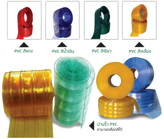 HPD-PVC-Roll:ม่านริ้ว3mm ม้วน