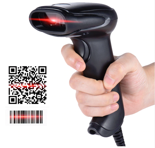 เครื่องอ่าน Barcode 1D/2D QR Code USB Scanner ลานจอด Auto-read