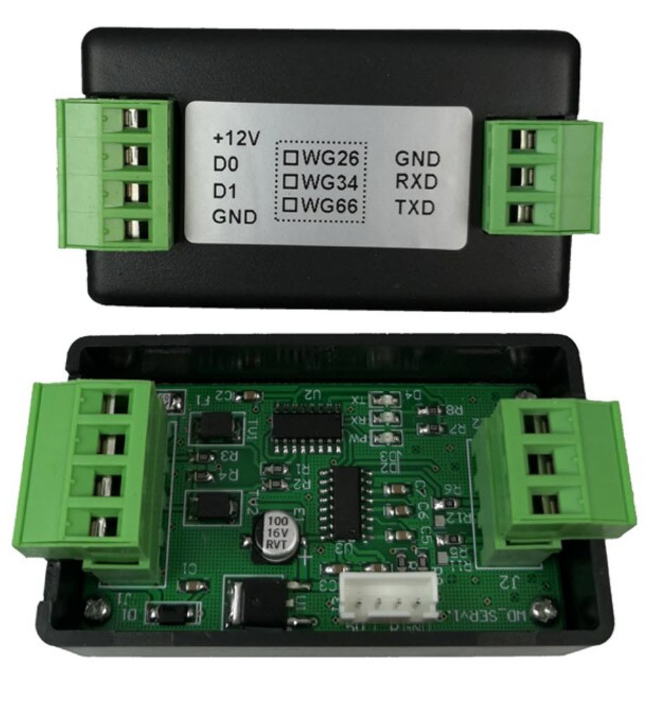 RM-WG<>RS232-2:Wiegand-RS232 DB9