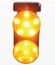 TE-SL03:ไฟติดกรวยจราจร solar