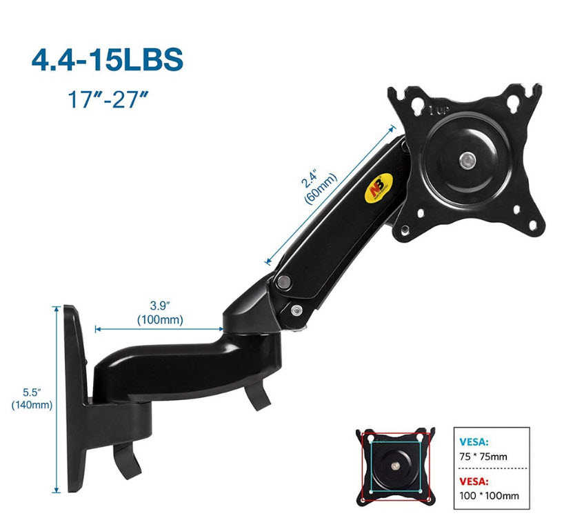 QS-ST05:ขาจับทีวีแบบติดผนัง 360