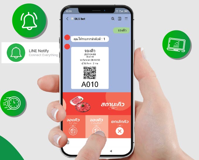 QS-LN01:ระบบคิว Queue Line 