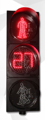 TE-TLRG02-PWTM:ไฟรูปคนข้ามถนน+counter