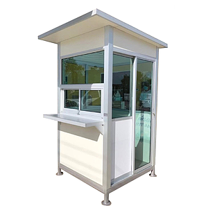ป้อมยามสำเร็จรูป Guard Booth GB22 1.27×1.27 ม. โครงอลูมิเนียม ISO Wall