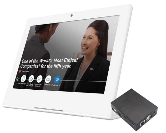 QS-FB04-SET1:เครื่องประเมินความพึงพอใจ Tablet FeedBack