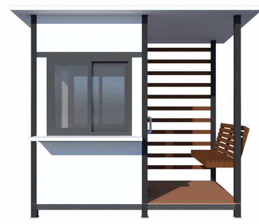 ป้อมยามแบบมีที่นั่ง