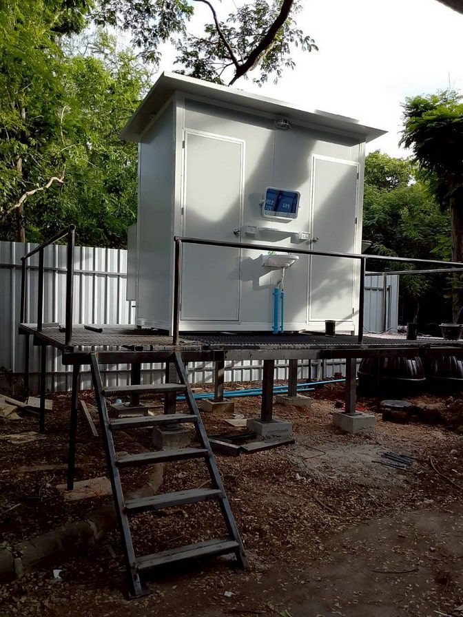 ห้องน้ำคนงาน ไซต์ก่อสร้าง