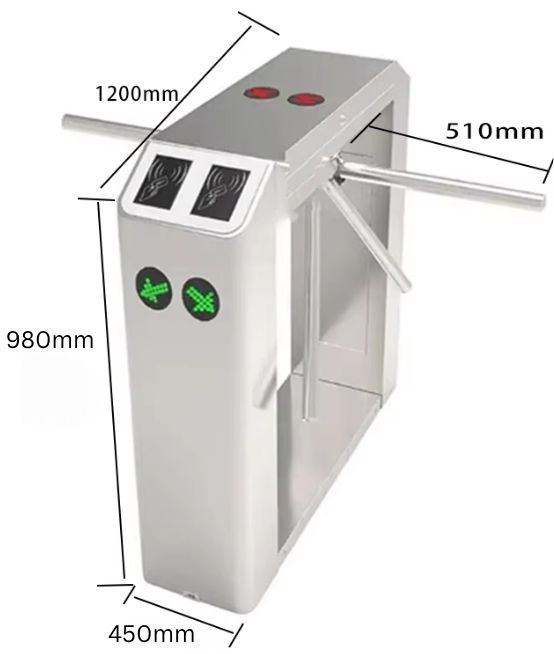 ขนาดเครื่องกั้นสามขา  TS-K200