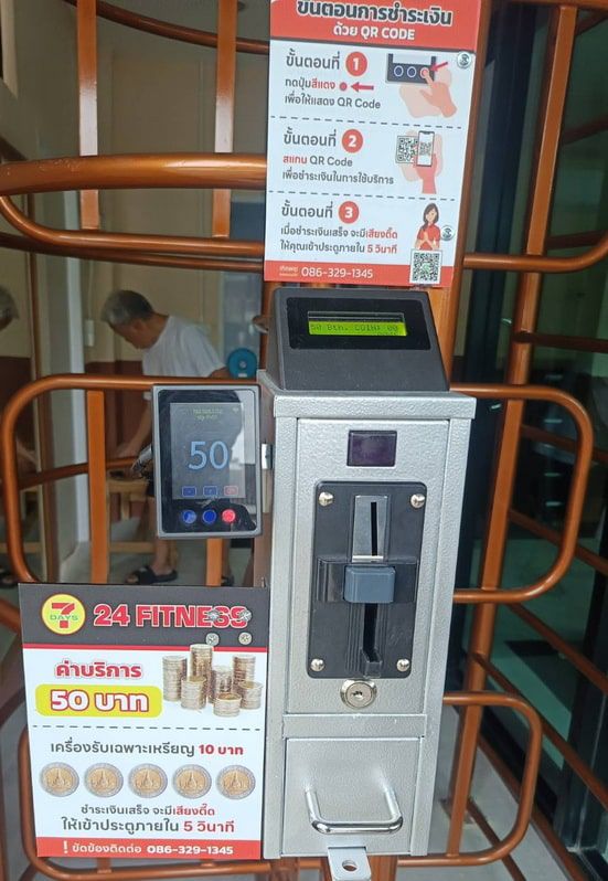 แสกนจ่ายเงินเข้าห้องน้ำ