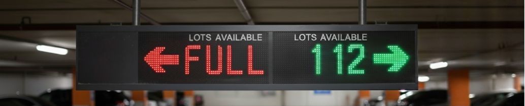 ป้ายไฟ บอกทิศทาง ช่องจอด ระบบหาที่จอดรถ