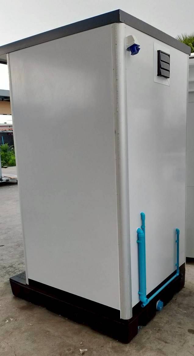 ท่อประปา ห้องน้ำฐานไฟเบอร์ เก็บของเสียในตัว