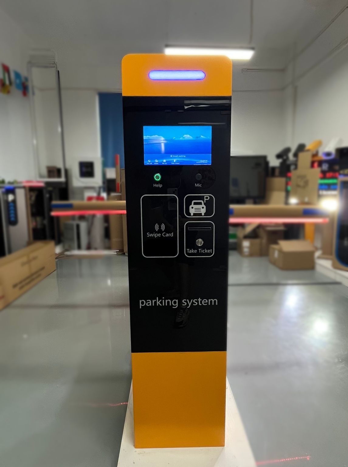 เครื่องกดกระดาษ พร้อม หัวอ่านบัตร สมาชิก