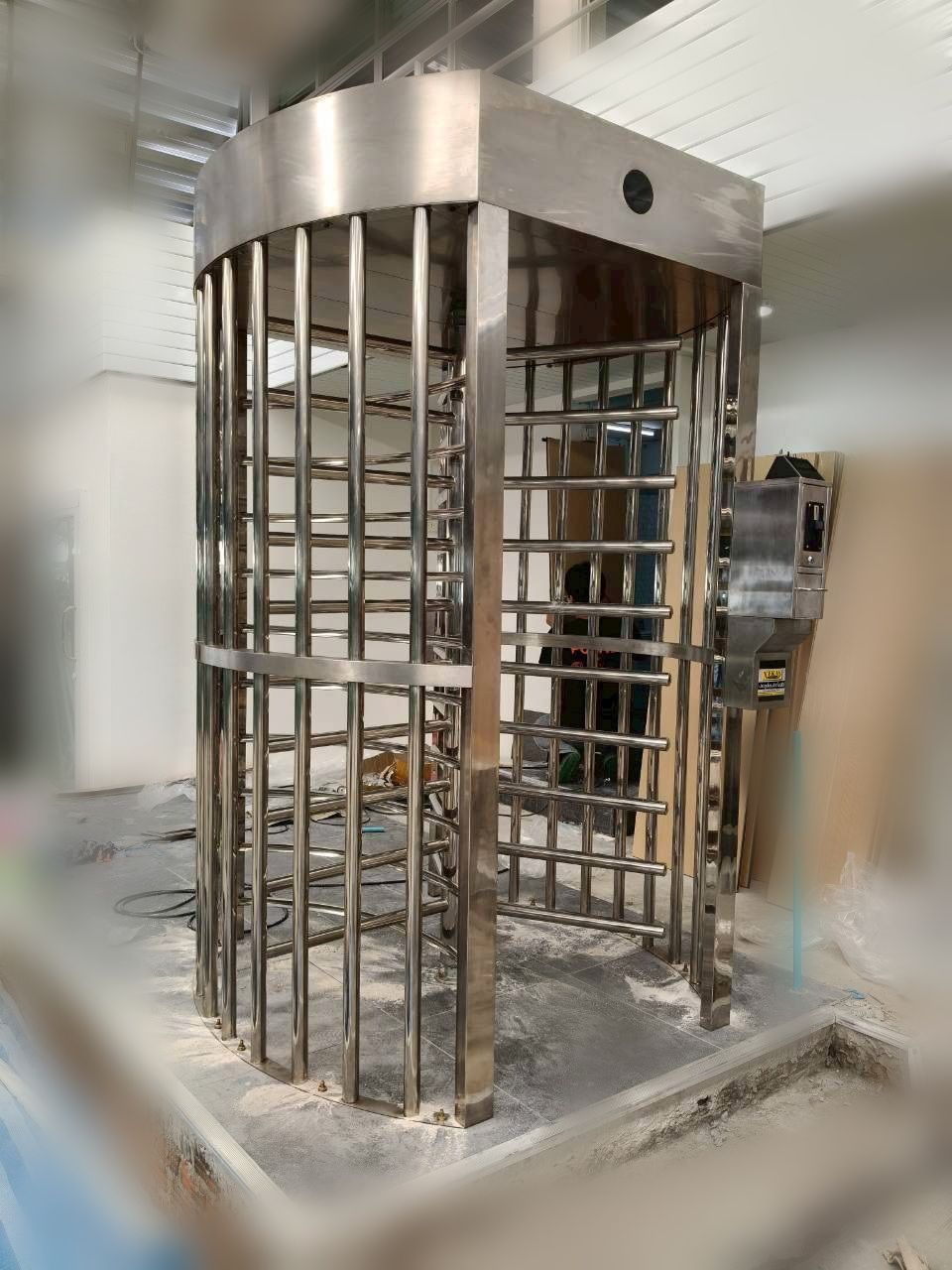 ประตูหมุนกั้นคน แบบหยอดเหรียญ TS-FH7