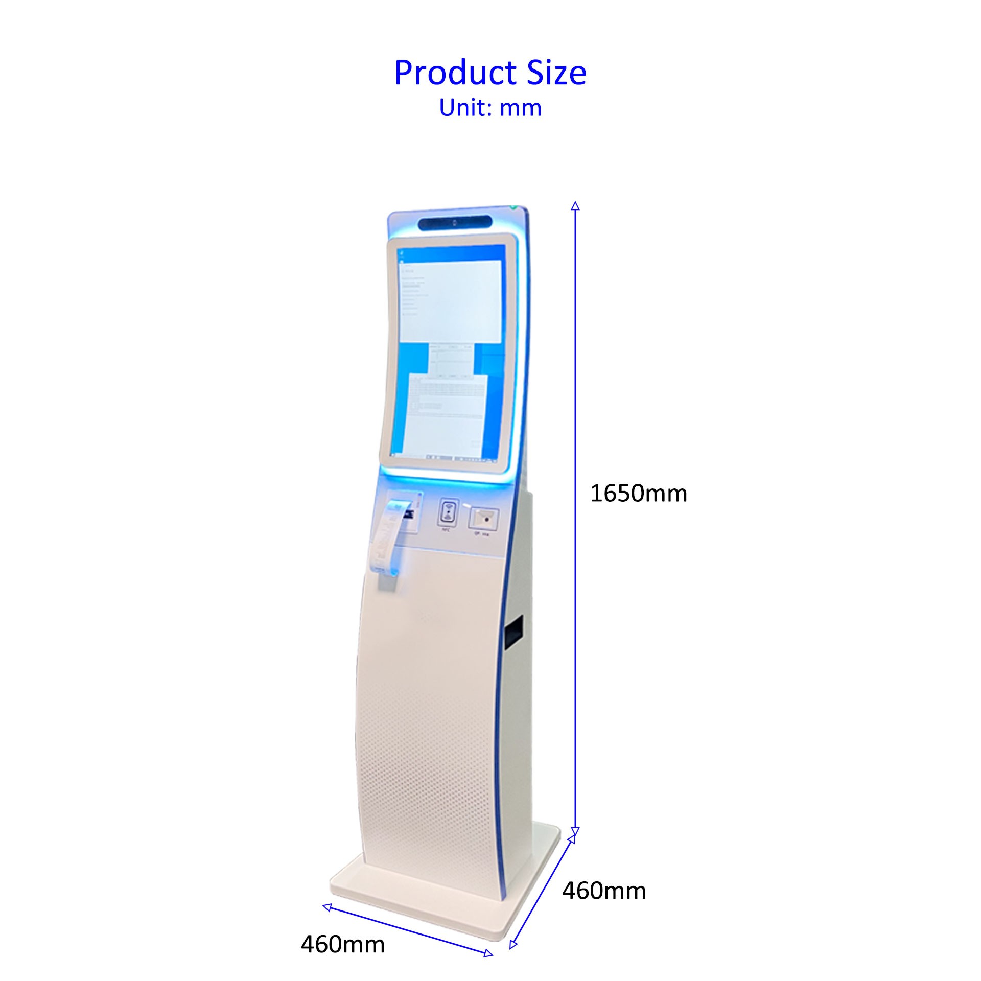 KDS-026 ขนาดสินค้า สูง 1650 มม. ฐานกว้าง 460x460 มม.