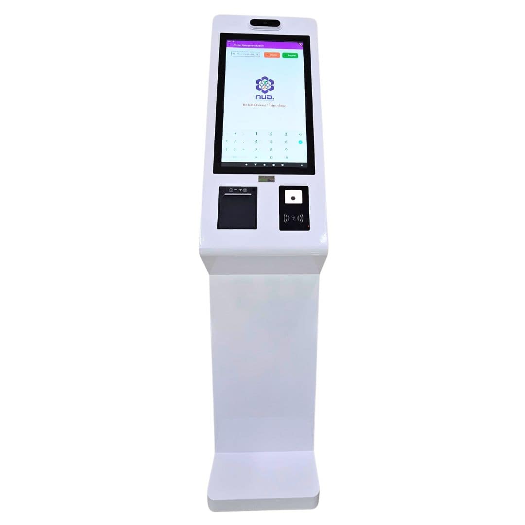 SW-VMS05:VMS POS เครื่องบันทึกผู้มาติดต่อ แบบตั้งพื้น Floor Stand Self Service