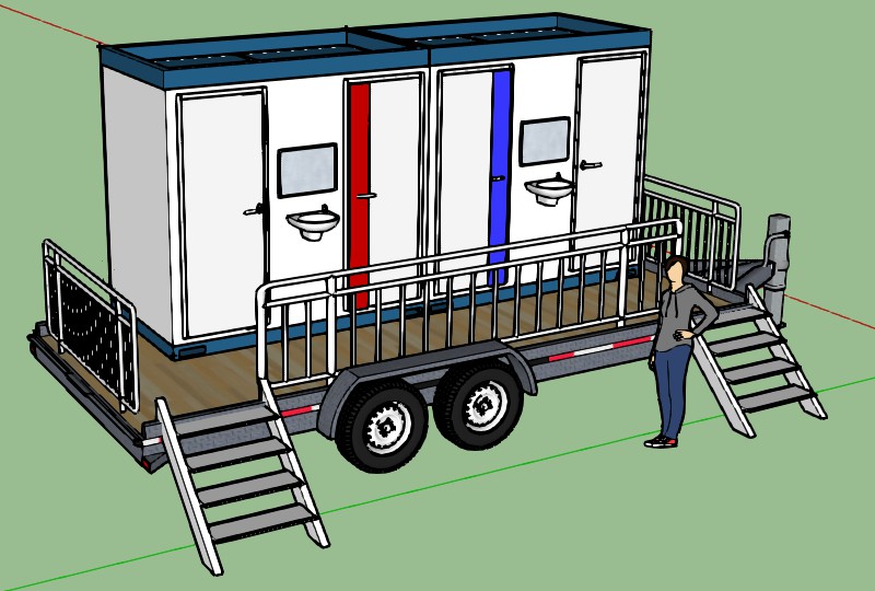 TEH-MT01:รถสุขา 4 ห้อง