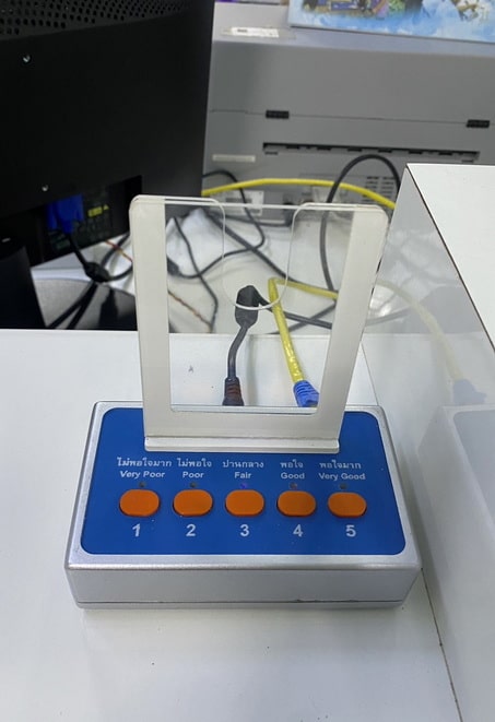 QS-FB01:เครื่องประเมินความพึงพอใจ Smart FeedBack