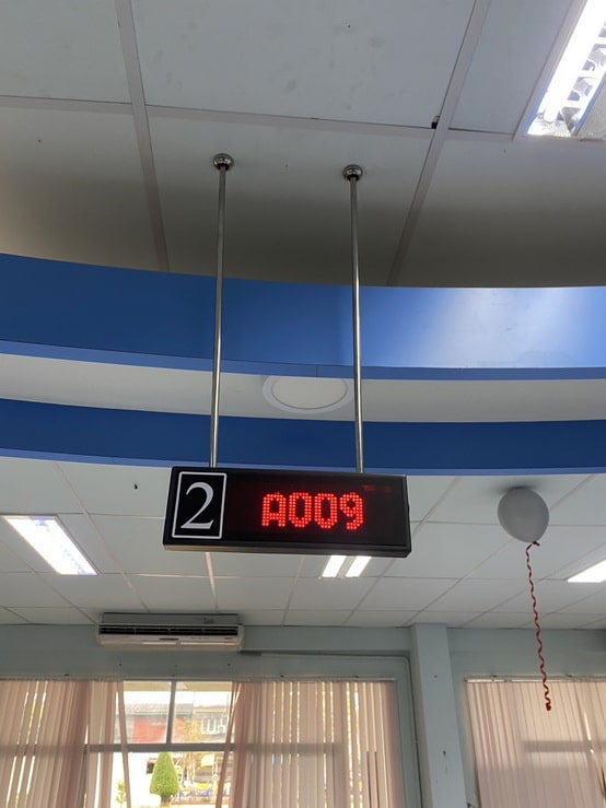 QS-DP02:จอแสดงผลคิว แบบ Matrix+Wifi