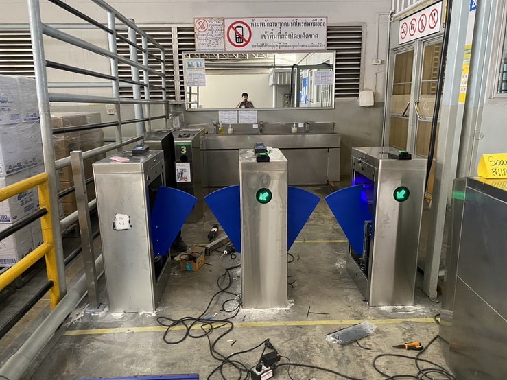 TS-WB1CX-O:ประตูปีกผีเสื้อ Flap Barrier (One Movement)