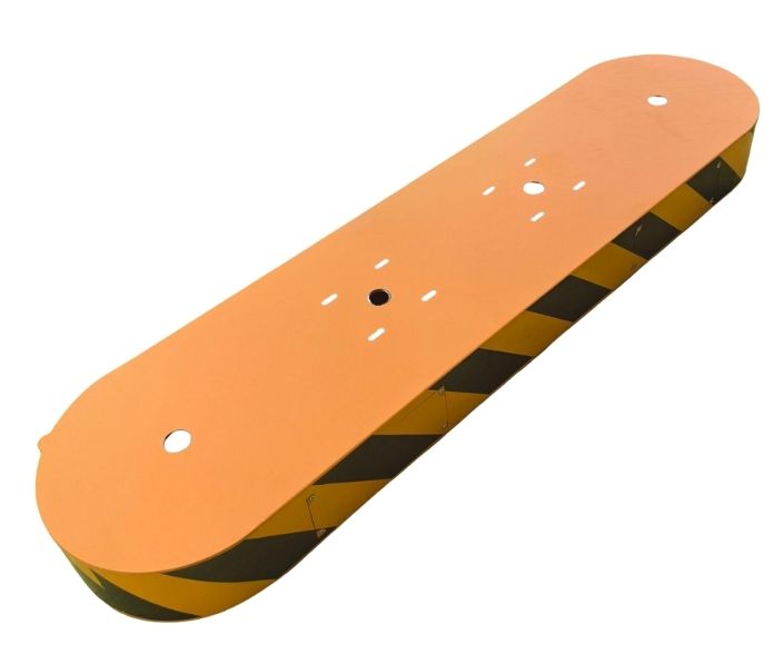 TE-SIL02:เกาะกลางสำเร็จรูป สำหรับติดตั้งไม้กั้นรถ ประตูกั้นคน