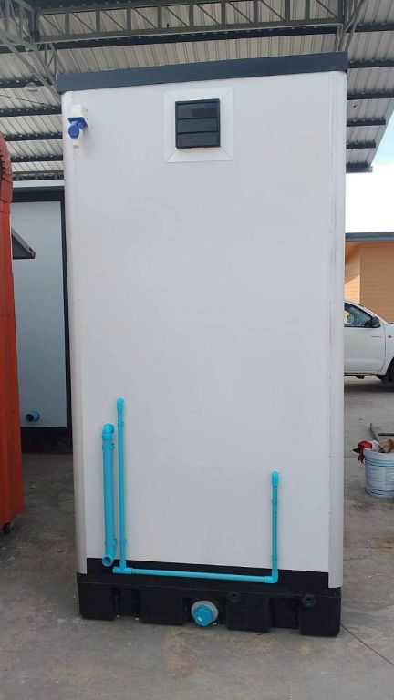 TEH-TL04:ห้องน้ำสำเร็จรูป ฐานไฟเบอร์ เก็บของเสียในตัว Mobile Toilet
