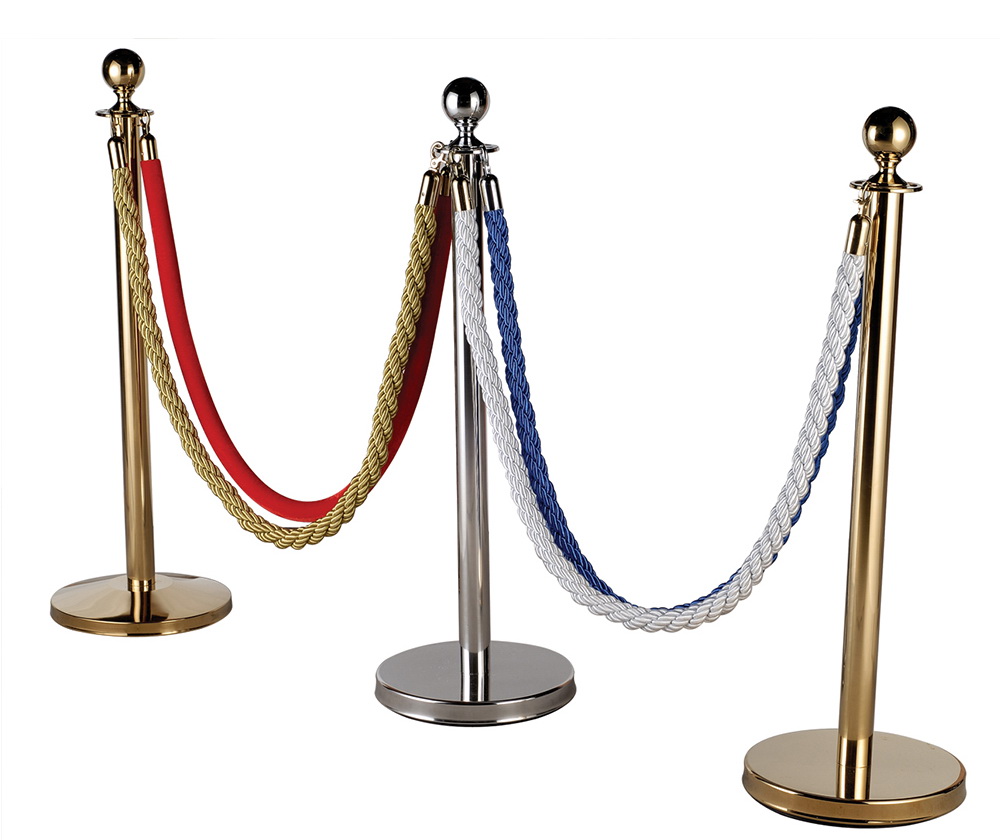 TE-CT-002:เสากั้นทางเดิน แบบเชือกคล้อง