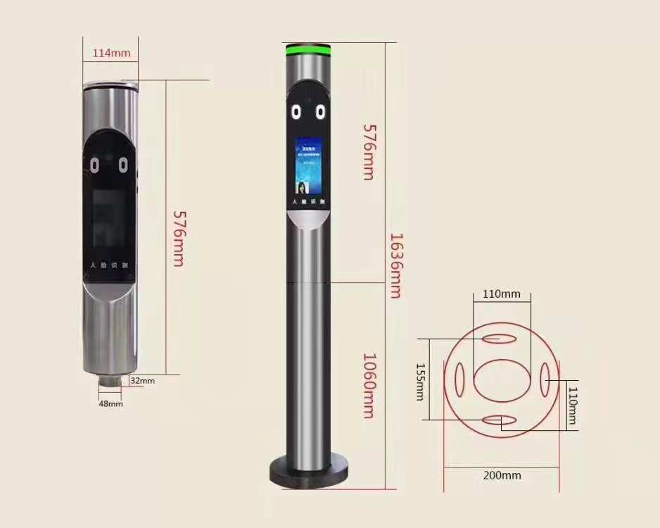 ACS-FR-HG03:Face Recognition Outdoor + เสา