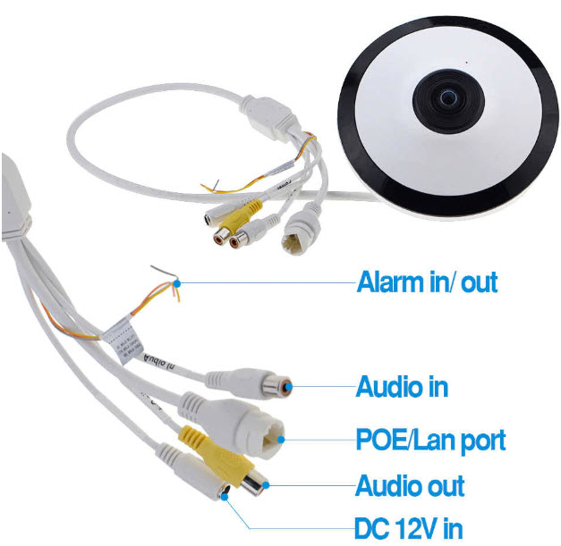 CCTV-IPC-EW4431-ASW:4MP Fisheye IP Camera