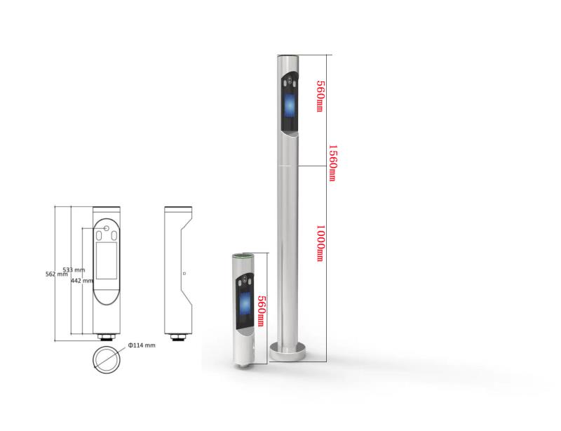 ACS-FR-HG03:Face Recognition Outdoor + เสา