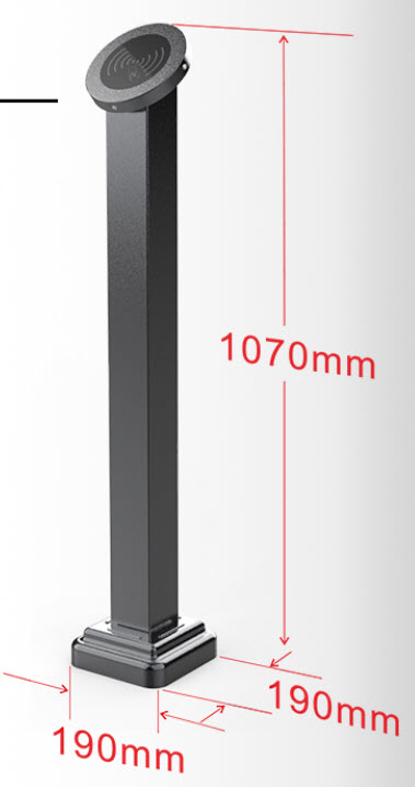 ACS-RD1:เสาเหล็ก เครื่องทาบบัตร / switch