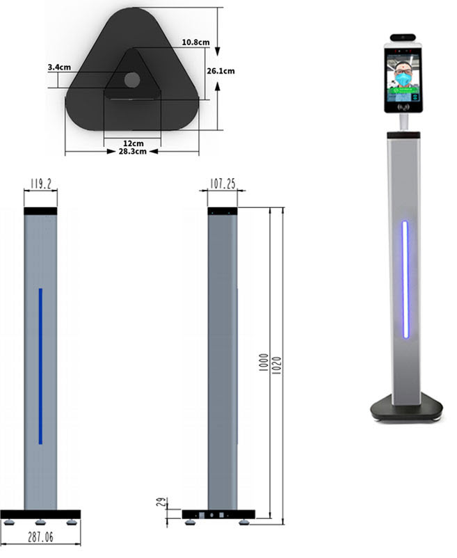 ACS-RD3:เสา Face Recognition scan